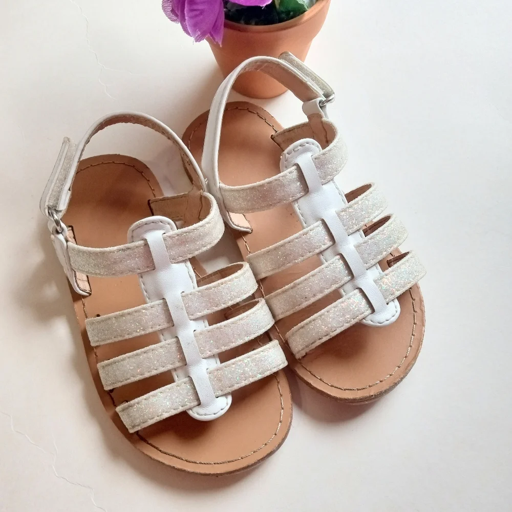 Gladiator Sparkle Little Girls Sandals